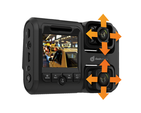 Full HD Front & Infrared Cabin Dash Camera with 2.0” Screen, WIFI & GPS