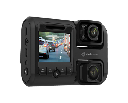 Full HD Front & Infrared Cabin Dash Camera with 2.0” Screen, WIFI & GPS